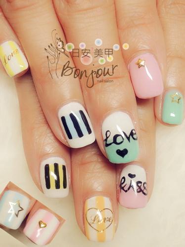 LOVE的春天光療指甲 - 台北東區美甲:日安美甲 Bonjour Nail Salon