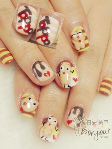 可愛系Toppo零嘴光療指甲 - 台北東區美甲:日安美甲 Bonjour Nail Salon