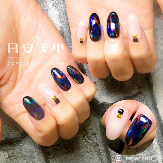 三角幻彩亮片風格
