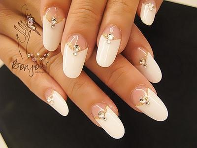 高雅反法式光療指甲 - 台北東區美甲指甲彩繪:日安美甲 Bonjour Nail Salon