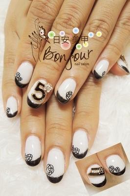 法式香香風光療指甲 - 台北東區美甲指甲彩繪:日安美甲 Bonjour Nail Salon
