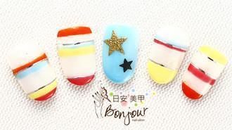 夏日海洋風光療指甲5:台北東區美甲彩繪店-Bonjour Nails