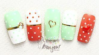 典雅氣質款光療指甲:台北東區美甲彩繪店-Bonjour Nails