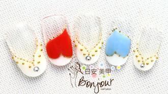 甜心風光療指甲:台北東區美甲彩繪店-Bonjour Nails