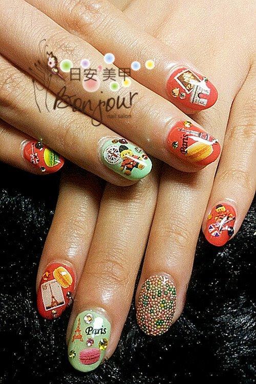 法國之旅 +魚子醬風情:台北東區美甲彩繪店-Bonjour Nails